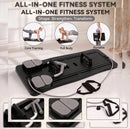 GENERIC FOLDABLE ADJUSTABLE RESISTANCE PILATES BOARD 4-IN-1 - BLACK - Like New