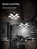 SEOBIOG LED Garage Lights 6 Pack - Ultra Bright 200W 20000LM 6500K B0BKFRFXM2 - Brand New