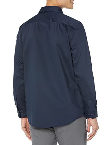 AMAZON ESSENTIALS DRESS SHIRTS, LONG SLEEVE STRETCH, NAVY BLUE, SIZE XL - Brand New