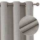 JOYDECO Room Darkening Curtains W/Grommets, Greyish White (42x63") - 63" Length - Like New