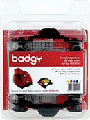 Badgy Thick Consumable Kit, Badgy1 Printer, YMCKO VBDG205EU - WHITE New