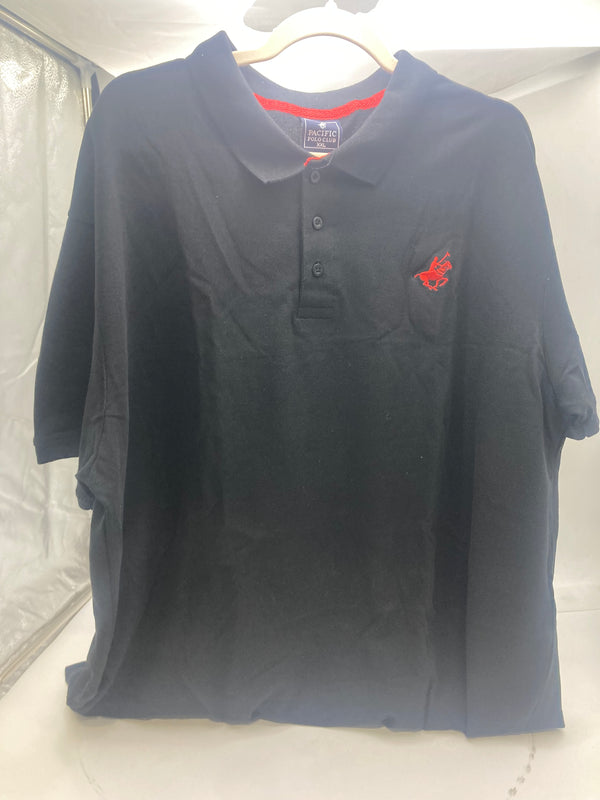 PACIFIC POLO CLUB MENS PACIFIC POLO CLUB SHORT SLEEVE SHIRT - SIZE: 2XL - BLACK - Brand New