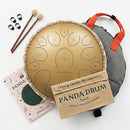 Panda Drum Pro (Sandstone) | Steel Tongue Drum 15 Inch - Brand New