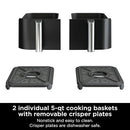 NINJA R-AD300CO FOODI 6-IN-1 10-QT. XL 2-BASKET AIR FRYER DUALZONE TECHNOLOGY - Like New