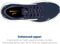 BROOKS MEN'S GHOST 15 RUNNING SHOE - PEACOAT/BLUE/ORANGE POP - SIZE 9 - Like New