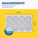 Aerostar Air Filter 16x25x1 MERV 13 HVAC 6 Pack B01CR9JNGS - NEW - Brand New