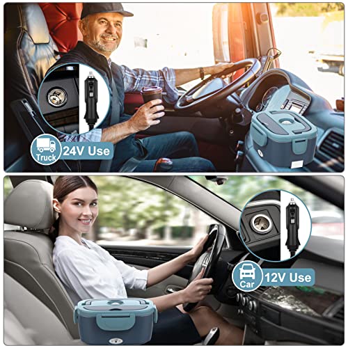 WISAKEY ELECTRIC LUNCH BOX FOOD HEATER 60-80W TRUCK DRIVER/BRIDGE GIFTS - BLUE - Like New