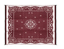 Camco 42852 Oriental Awning Leisure Mat-Burgundy 9' x 12' - Brand New