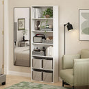 FURINNO JAYA SIMPLY HOME FREE STANDING 6-TIER OPEN STORAGE BOOKCASE - WHITE - Like New