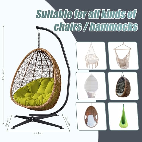 SORBUS HAMMOCK CHAIR STAND HANGING CHAIR STAND- STEEL SENSORY SWING STAND - Like New