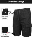 GALAXY HARVIC MEN STRETCH PULL-ON CARGO ELASTIC WAIST DRAWSTRING NAVY M - Brand New