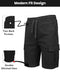 GALAXY HARVIC MEN STRETCH PULL-ON CARGO ELASTIC WAIST DRAWSTRING NAVY M - Brand New