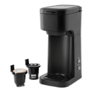 MAINSTAYS DUAL BREW COFFEE MAKER, SINGLE SERVE 14 OZ RESERVOIR - MATTE BLACK - Like New