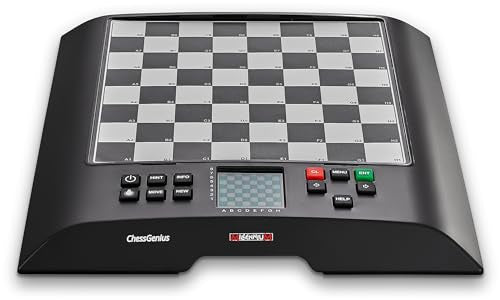 Millennium ChessGenius Electronic Chess Board Set - Play Chess - Black/White - Like New