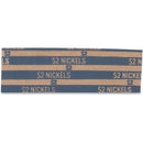 PAP-R FLAT COIN WRAPPERS - TOTAL $2.00 IN 40 COINS OF 5¢ DENOMINATION - Like New