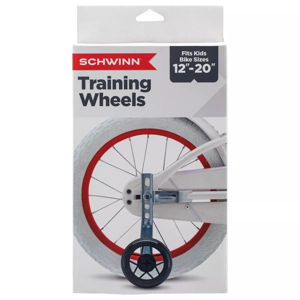 SCHWINN BIKE TRAINING WHEELS - BLACK FOR KIDS BIKES SIZE 12 - Like New