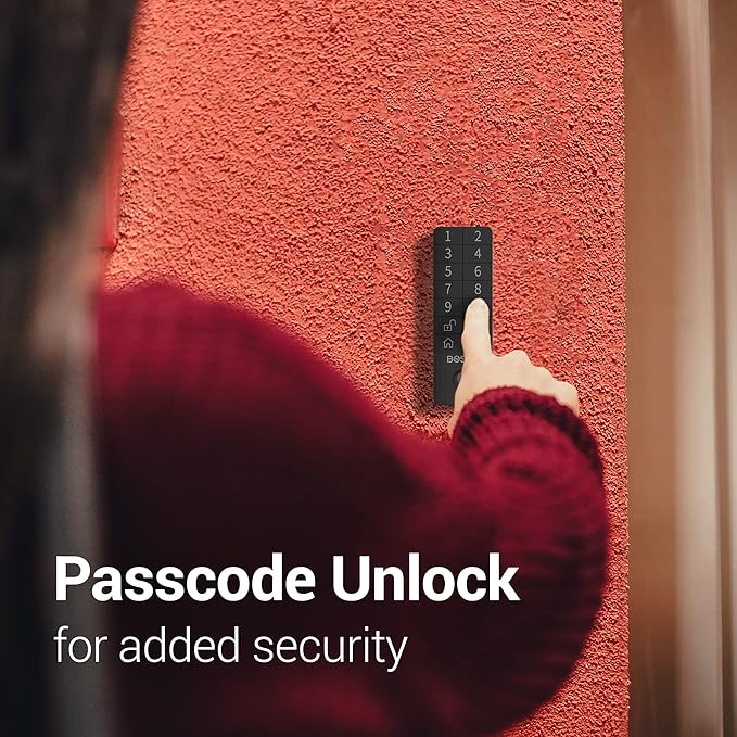 Bosma Wireless Bluetooth Fingerprint Keypad, Fingerprint Unlock - Black - Like New