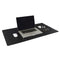 REALSPACE REVERSIBLE DESK PAD W/ANTIMICROBIAL TREATMENT, 20" X 36"  - BLACK/GRAY - Like New