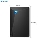 EAGET G20 USB3.0 PORTABLE EXTERNAL HARD DRIVE 320GB HDD - BLACK - Like New