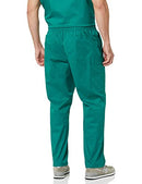 AMAZON ESSENTIALS MEN'S ELASTIC WAISTBAND STRAIGHT LEG SCRUB PANT TEAL BLUE M - Like New