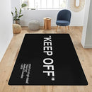 Keep Off Area Rug Modern Large Carpet Non-Slip Mat 5x7 ft B0CFLY9B26 - Black - Brand New