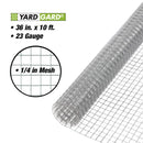 YARD GARD 308237B 36" X 10' 1/4" MESH HARDWARE CLOTH - GRAY - Like New