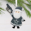 HALLMARK CHRISTMAS ORNAMENT NFL DALLAS COWBOYS SANTA FAN ORNAMENT 10SL2581 - Like New