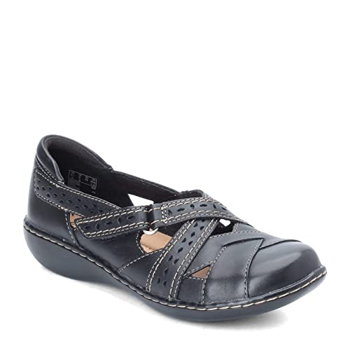 26065649 CLARKS WOMEN'S ASHLAND SPIN Q SLIP-ON LOAFER BLACK SIZE 9 - Like New