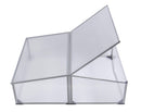 OGROW EASY TO ASSEMBLE 39" SQUARE ALUMINUM COLD FRAME GREENHOUSE - CLEAR - Like New