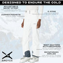 ARCTIX WOMEN'S INSULATED SNOW PANTS 31 INCH INSEAM - WHITE -M - Brand New