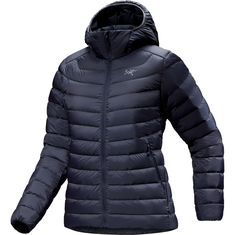 ARC'TERYX CERIUM SV HOODED DOWN JACKET - SIZE: WOMEN M - BLACK SAPPHIRE - Brand New