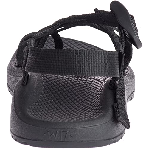 J107320 CHACO WOMEN'S ZX/2 CLASSIC SANDAL SZ 9 SOLID BLACK - Like New