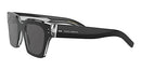DG4413 Dolce Gabbana DG4413-675/R5 Sunglasses BLACK/CRYSTAL w/GREY 48mm - Like New