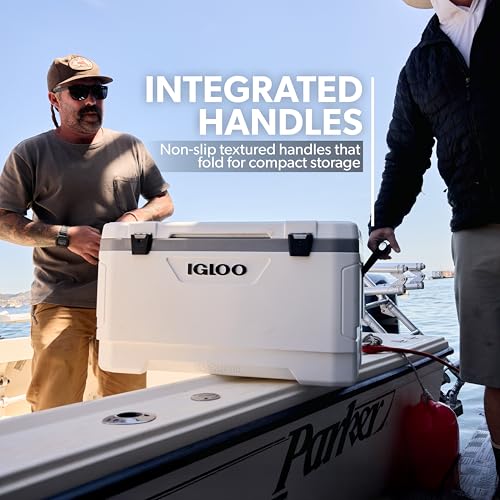 IGLOO COOLERS MARINE SERIES 100 QT - WHITE - Like New