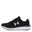 UA W CHARGED ASSERT 9 WOMEN'S BLACK/WHITE SIZE 6 New