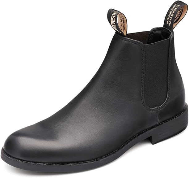 BLUNDSTONE DRESS BOOT ELASTIC SIDED BOOTS BLACK - SIZE: MEN 11 (AU/UK M10) - Like New