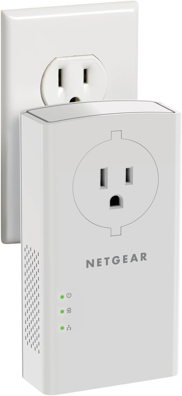 Netgear Powerline adapter Kit, 2000 Mbps Wall-plug PLP2000-100PAS Like New