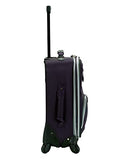 ROCKLAND PASADENA SOFTSIDE SPINNER WHEEL LUGGAGE, CARRY-ON 20" - PURPLE - Brand New