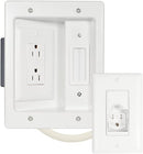 SANUS WSIWPSB1 in-Wall TV Power and Cable Management Kit - WHITE - Like New