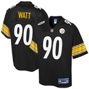 NFL PRO LINE Men's T.J. Watt Black Pittsburgh Steelers Player Jersey Size: 2XL - Brand New