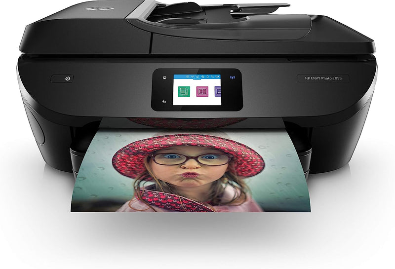 HP ENVY 7858 Wireless All-in-One Inkjet Printer 6484529 ( MISSING INK ) Like New