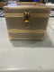 GENERIC 8" PINK PULLOUT MAKEUP CASE WITH KEY - ROSE GOLD - Like New
