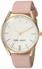 Nine West Women's Gold-Tone and Pastel Pink Strap NW/1994WTPK Watch New