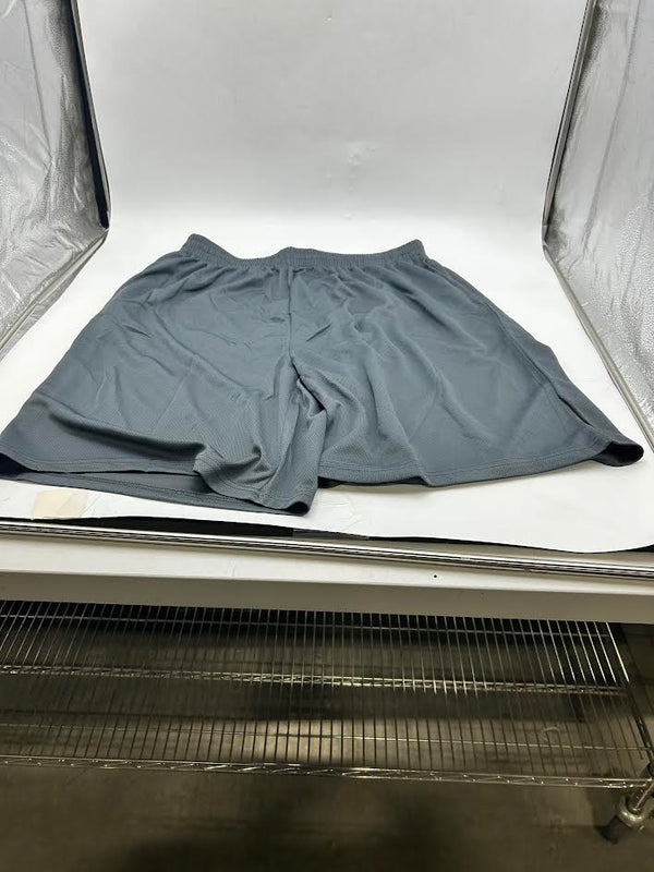 SQUARE METER MEN'S BASIC SOLID BREATHABLE SHORTS - SIZE: MEN 3XL - CHARCOAL - Brand New