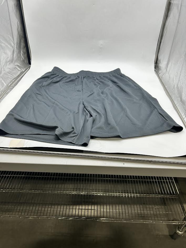 SQUARE METER MEN'S BASIC SOLID BREATHABLE SHORTS - SIZE: MEN 3XL - CHARCOAL - Brand New