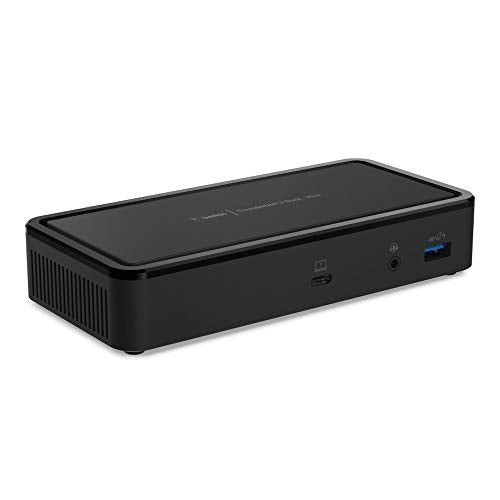 BELKIN THUNDERBOLT 3 DOCK PLUS THUNDERBOLT 3 CABLE - USB-C HUB - 8-IN-1 - BLACK - Like New