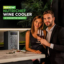 NUTRICHEF 24 BOTTLE WINE FRIDGE - DUAL ZONE WINE CHILLER WINE COOLER 捕鱼机 - Like New