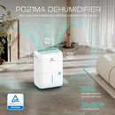 WELLSLE ENERGY STAR 52 PINT DEHUMIDIFIER WITH DRAIN HOSE AND 1.59 GAL - WHITE - Like New