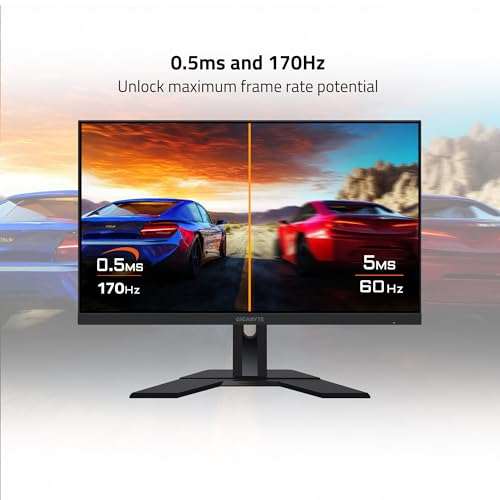 GIGABYTE M27Q 27" 165HZ 1440P -KVM GAMING MONITOR SS IPS DISPLAY - BLACK - Like New