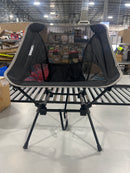 ORAGATI CAMPING CHAIR, PORTABLE FOLDING CHAIR FOR CAMP BACKPACKING - BLACK - Like New
